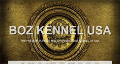 Desktop Screenshot of bozkennelusa.com